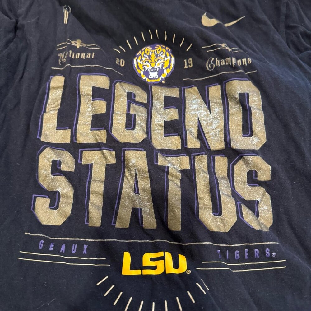 Nike LSU Legend Status 2019 T-Shirt, Black, Size L